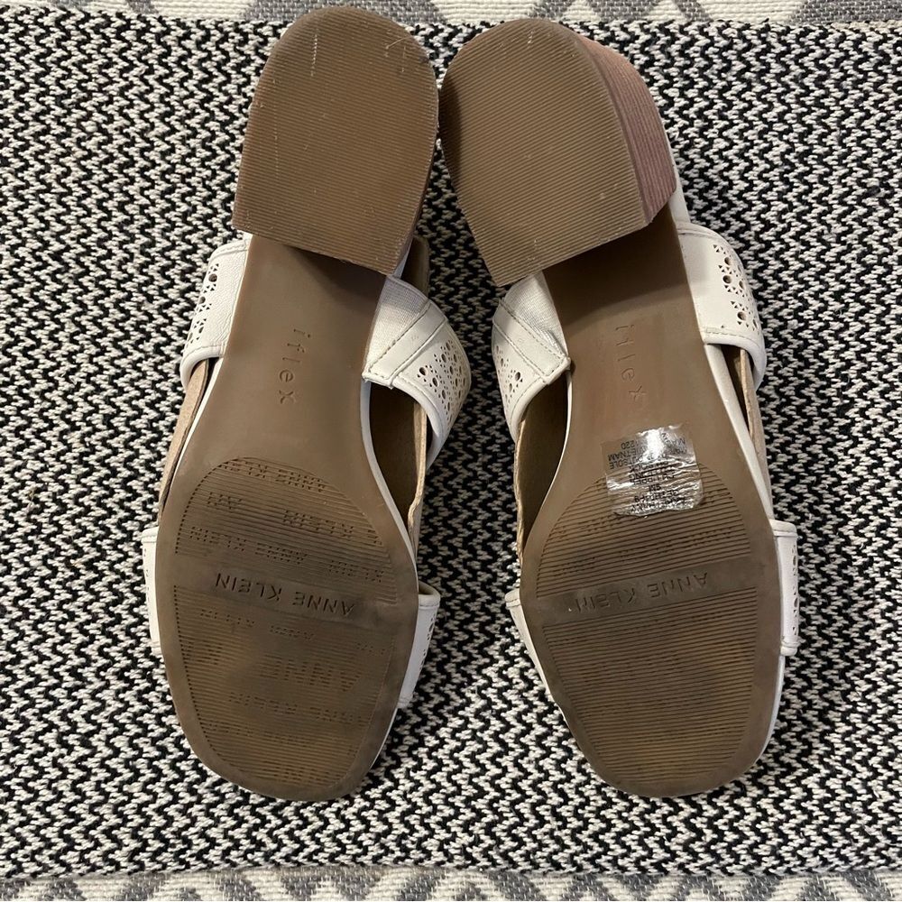 Anne Klein Cream Sandals - Picture 6 of 9